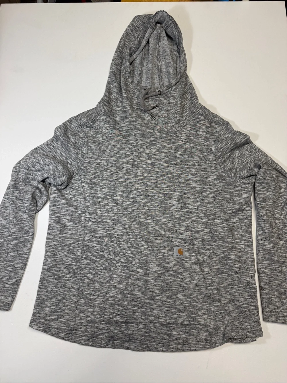 Carhartt Heather‎ Gray Knit Pullover with Gold Logo Patch
